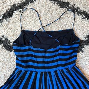 Anthropologie Strappy Blue and Blank Light Dress (0)